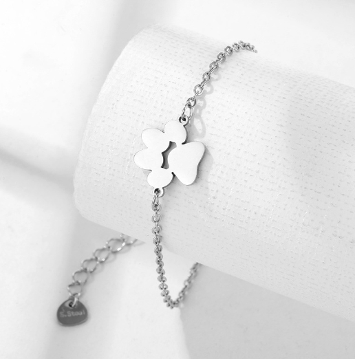 Custom Pet Paw Engraved Bracelet