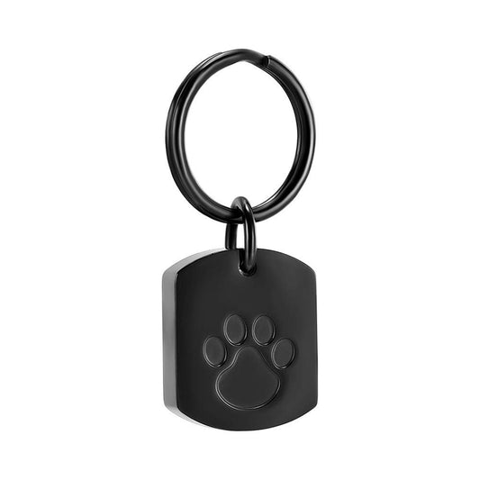 MOSURNSJWY Cremation Jewelry Keychain Urn Pendant for Pet Ashes Keepsake Memorial Urn Keychain for Ashes for Women Men (Tag)