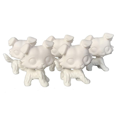 LPSCB 5pcs White Base Kit for Custom Pet Designs (Pink)
